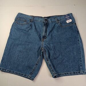 George 5 Pocket Jean Relaxed Fit Shorts Men's Size 44 Blue 100% Cotton